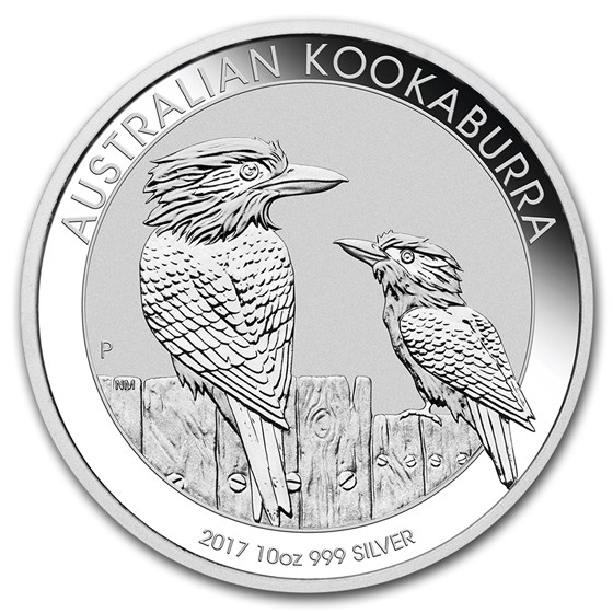 2017 Australia 10 oz Silver Kookaburra BU 2017 Australia 10 oz Silver Kookaburra BU